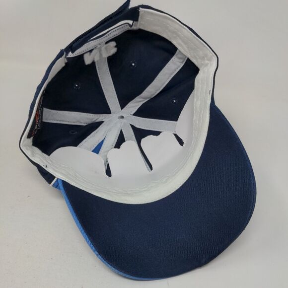 Topsail Island North Carolina Strapback Hat Blue OSFA Embroidered Colorblock - Picture 6 of 8